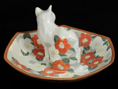 Haruna Nishihata Cat & Camellia Platter